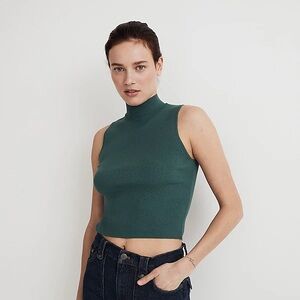 Madewell signature knit mockneck sweater tank